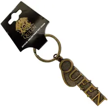 Queen – Gold Logo (Kľúčenka)