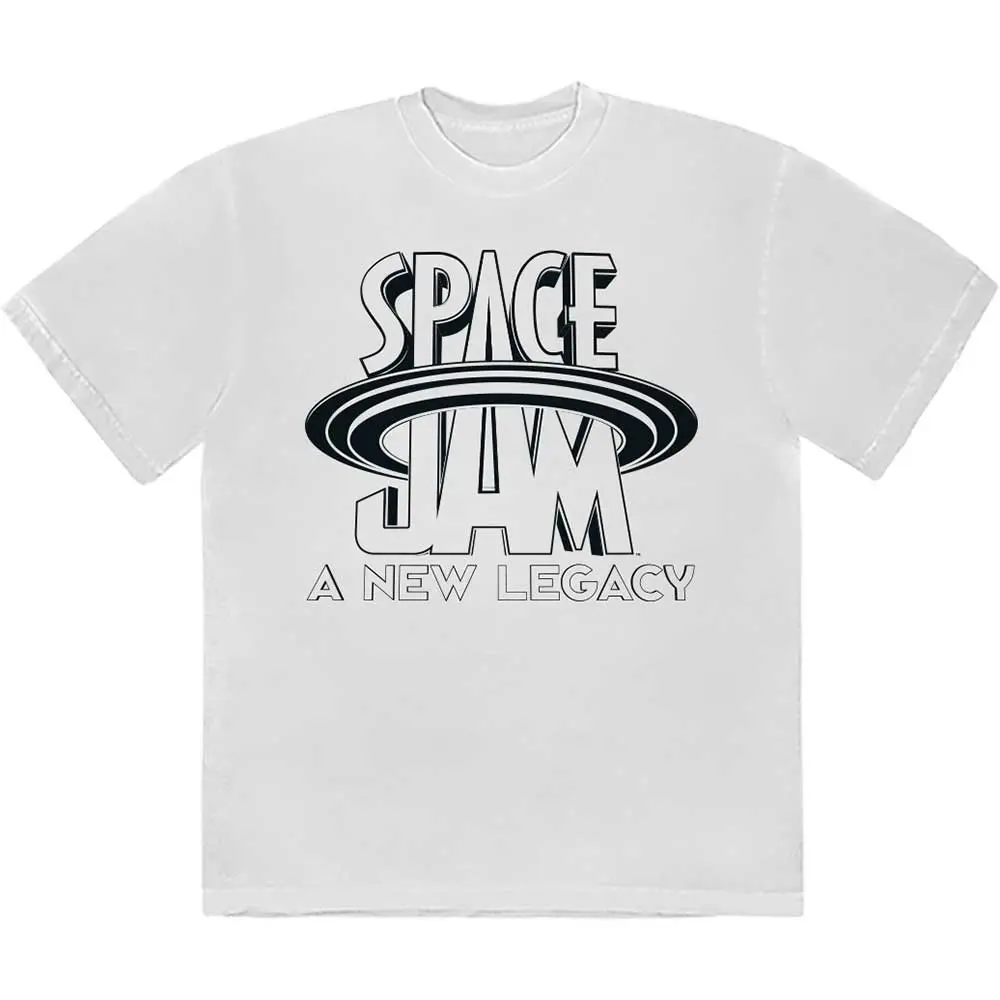 Space Jam – B&W Logo (Bianca) (Maglietta)