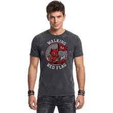 Spiral – Red Flag (Multi-color, Acid Wash T-Shirt) (Tričko)
