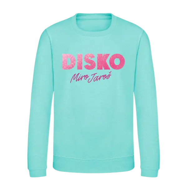 Mikiny – Crewneck Disko glitter, Detské, Mint