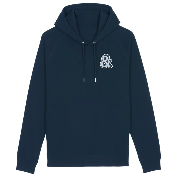 & fuzzy patch hoodie