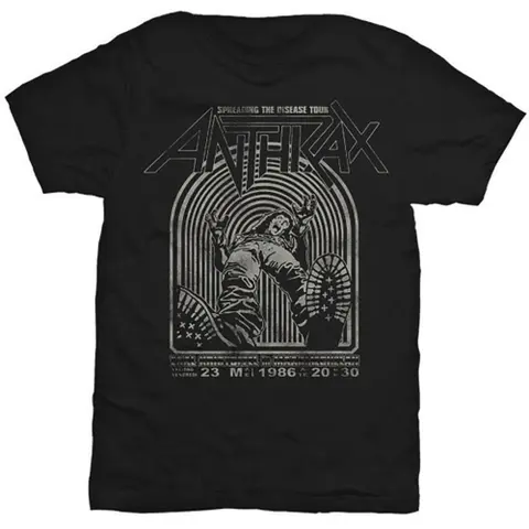 Anthrax – Tričko Spreading the disease (Čierna), Unisex, Čierna
