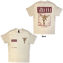 Nirvana, Tričko In Utero Cover, Unisex, Natural