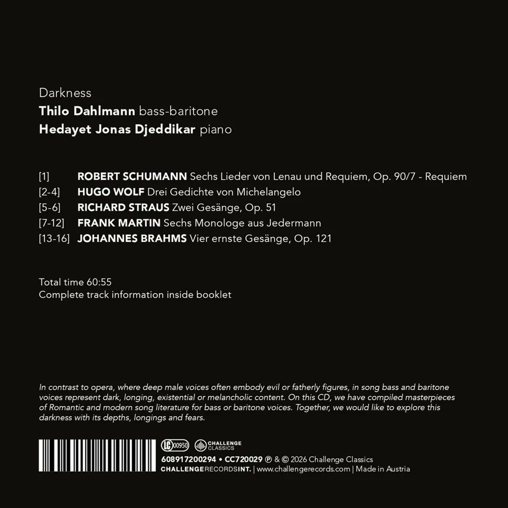 Thilo Dahlmann & Hedayet Jonas Djeddikar – DARKNESS (CD)