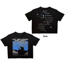 Croptop Ladies Crop Top: HMHAS Tracklist (Black) (Back Print)
