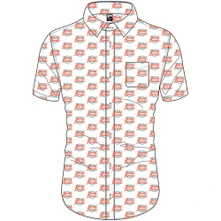 David Bowie, Košeľa Logo Pattern, Unisex, Biela