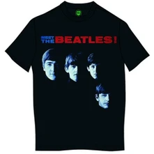 The Beatles, Tričko Meet The Beatles, Unisex, Čierna
