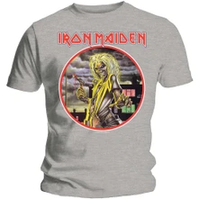 Iron Maiden, Tričko Killers Circle, Unisex, Šedá