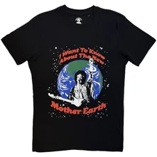 Jimi Hendrix, Tričko Earth Day, Unisex, Čierna