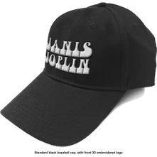 Janis Joplin, Šiltovka White Logo, Unisex, Čierna