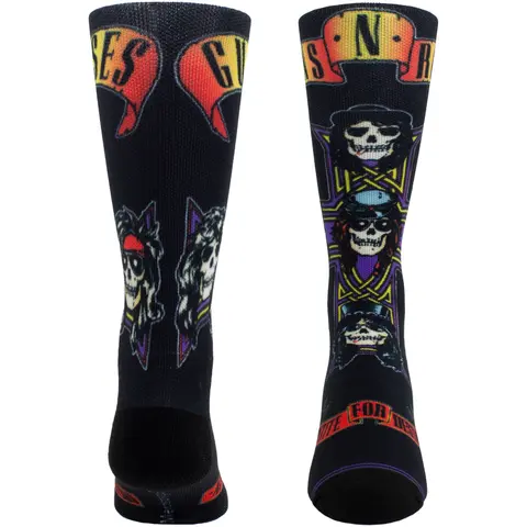 Unisex Crew Socks: Appetite For Destruction Sublimation (Black) (UK Size 6.5 - 11)