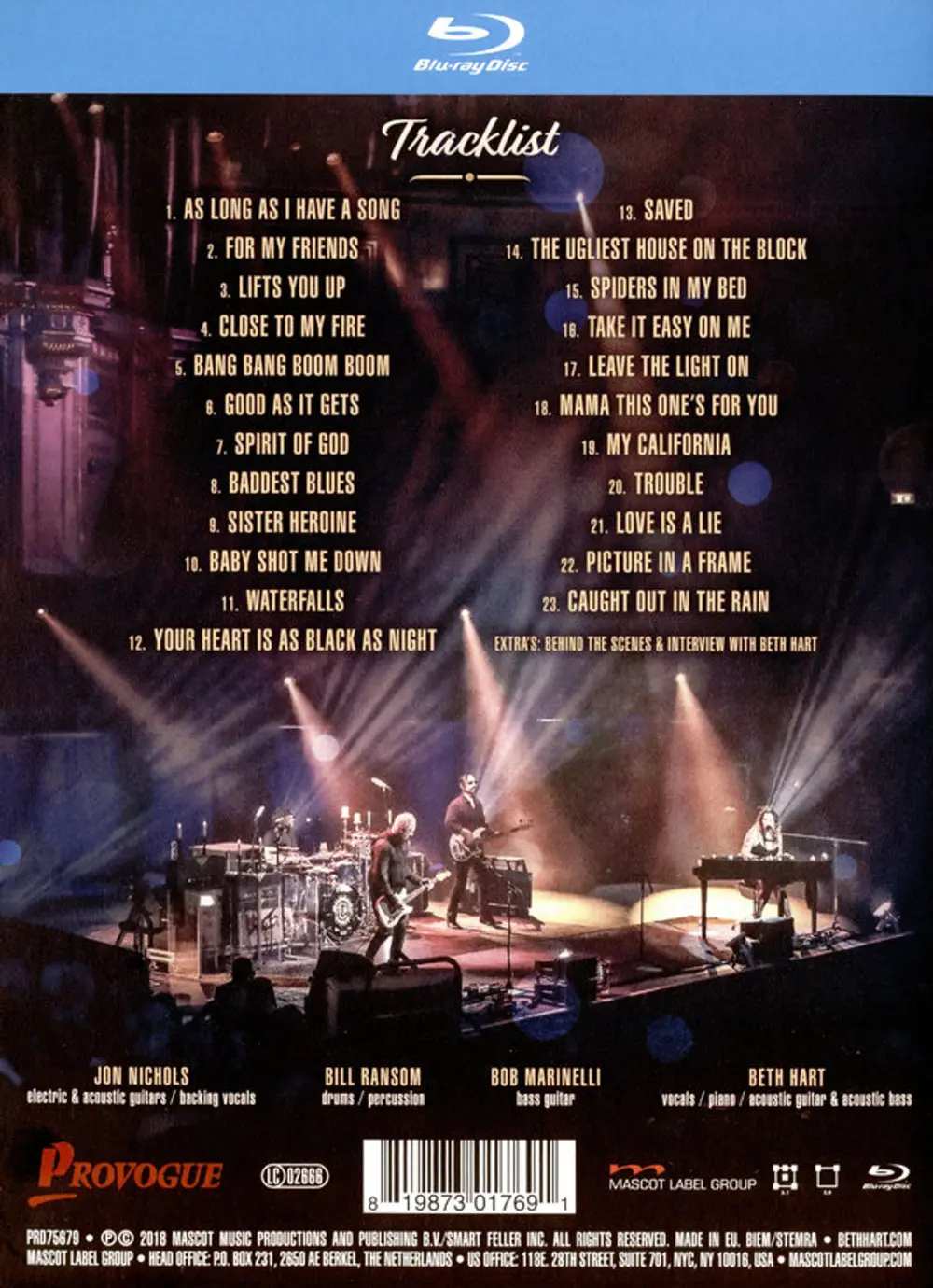Beth Hart – LIVE AT THE ROYAL ALBERT HALL (Blu-ray)