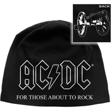 AC/DC, Čapica For Those About To Rock, Unisex, Čierna