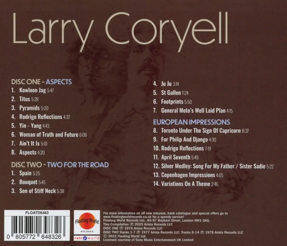 Larry Coryell – ASPECTS / TWO FOR THE ROAD / EUROPEAN IMPRESSIONS (CD)