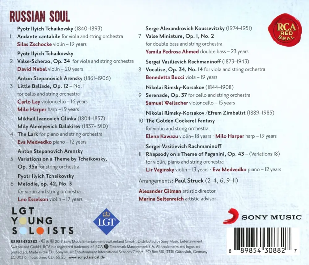 LGT Young Soloists – Russian Soul (CD)