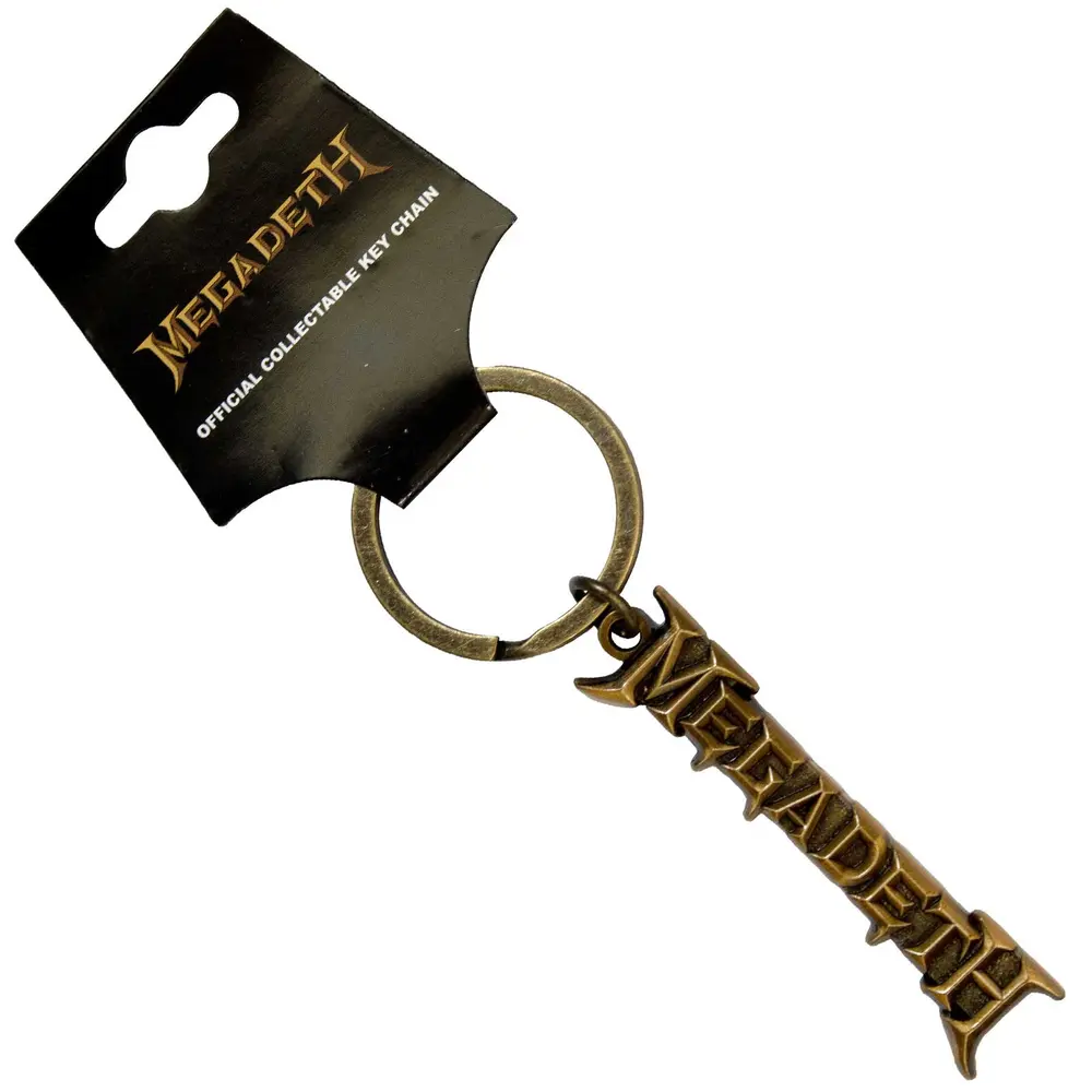 Megadeth – Gold Logo v2 (Kľúčenka)