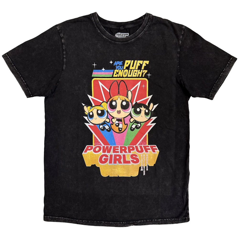 Unisex Stone Wash T-Shirt: Are You Puff Enough? (Black)