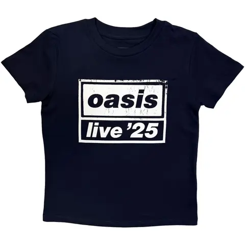 Kids T-Shirt: Live '25 Distressed Lockup (Navy Blue) (Ex-Tour)