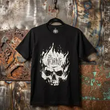 Unisex Premium Carbon T-Shirt: Skull (Black) thumbnail