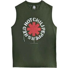 Red hot chili peppers, Tielko Stencil, Unisex, Zelená