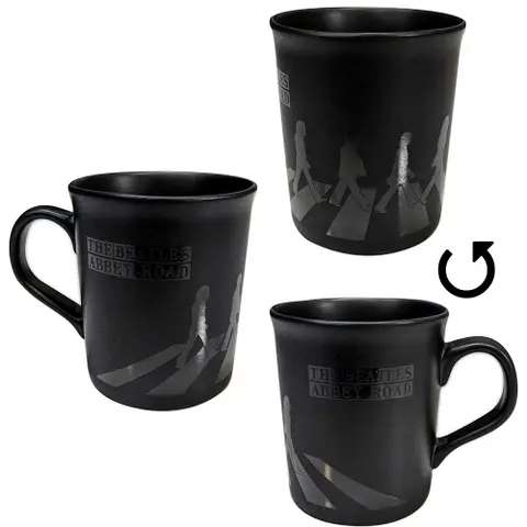 Unboxed Mug: Abbey Road Crossing Matte (Black)