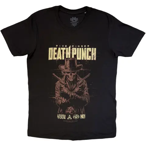 Unisex T-Shirt: Crossed Pistols Shadow (Black)