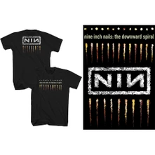 Nine Inch Nails, Tričko Downward Spiral, Unisex, Čierna