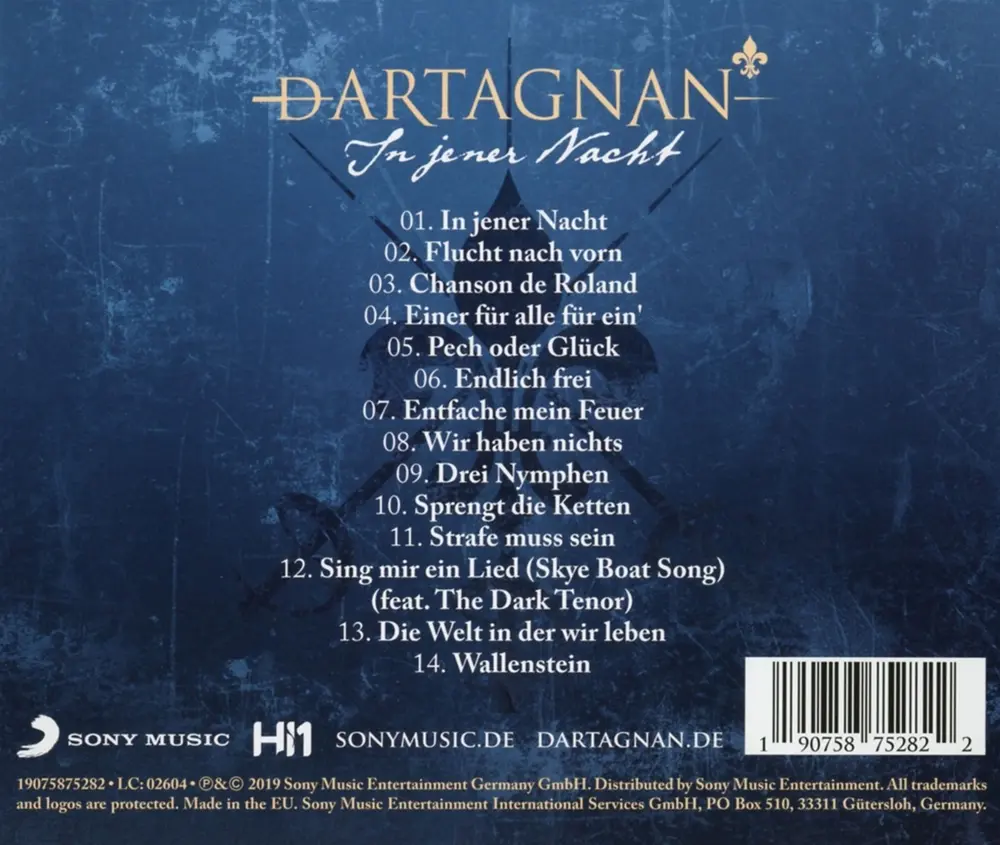 dArtagnan – In Jener Nacht (CD)