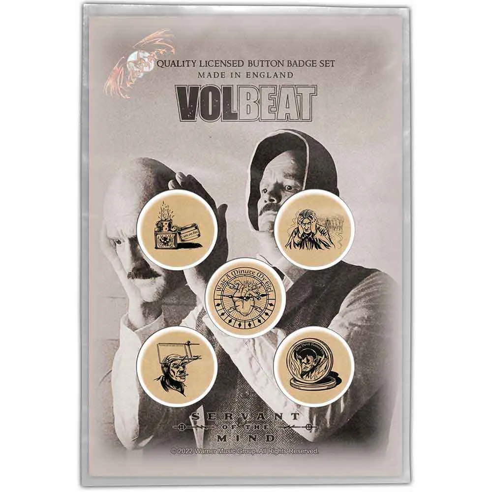 Volbeat – Servant Of The Mind (Button Badge Pack) (Odznak)