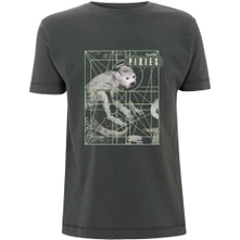 Pixies, Tričko Monkey Grid, Unisex, Šedá