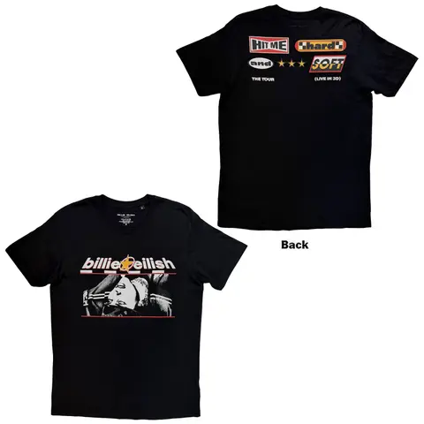 Unisex T-Shirt: Racer Graphic (Black) (Back Print)