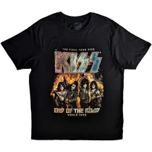 Kiss, Tričko End Of The Road Final Tour, Unisex, Čierna