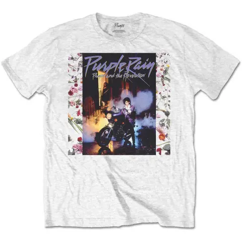 Prince – Tričko Purple Rain Album (Biela), Unisex, Biela
