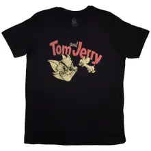 Tom & Jerry – Retro (Negra) (Camiseta)
