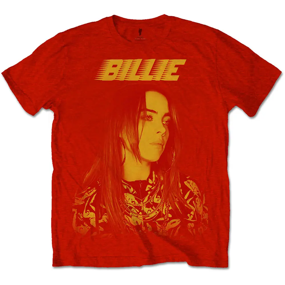 Billie Eilish – Racer Logo Jumbo (Červená) (Tričko)