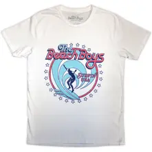 The Beach Boys, Tričko Surfin' USA Circle, Unisex, Biela