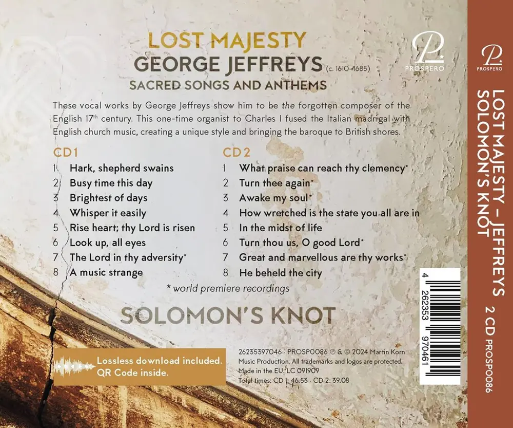 LOST MAJESTY - SACRED SONGS AND ANTHEMS
