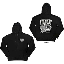 Volbeat, Mikina na zips Louder and Faster, Unisex, Čierna