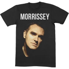 Morrissey, Tričko Face Photo, Unisex, Čierna