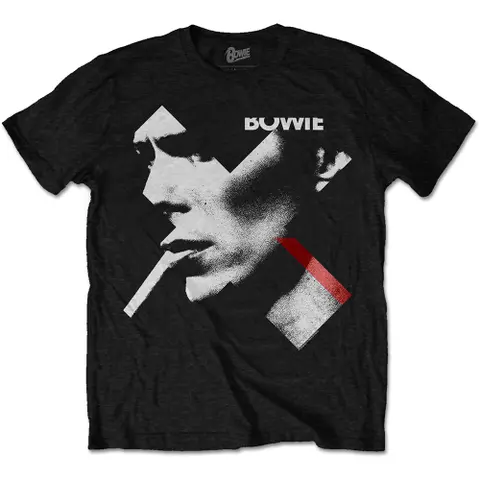 David Bowie – Tričko X Smoke Red (Čierna), Unisex, Čierna
