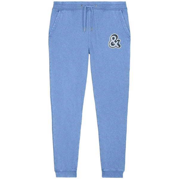 & fuzzy patch jogger pants