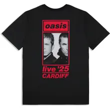 Unisex T-Shirt: Cardiff 4th July Event (Black) (Back Print & Ex-Tour) thumbnail