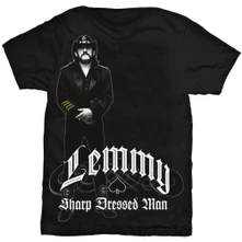 Lemmy, Tričko Sharp Dressed Man, Unisex, Čierna