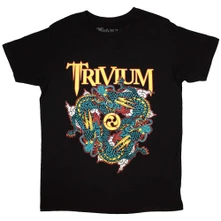 Trivium, Tričko Dragon Circle Pit, Unisex, Čierna
