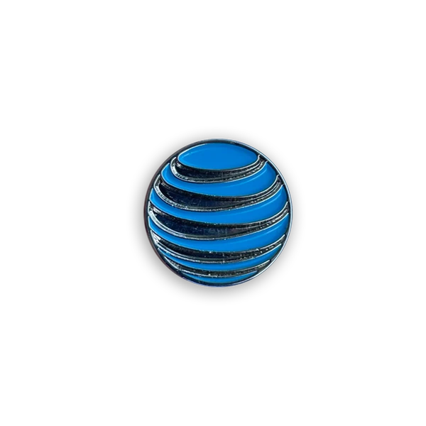 AT&T Globe Pin Badge (Magnetic)
