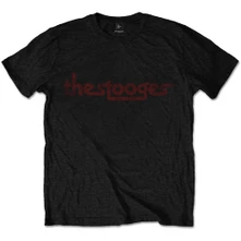 Iggy & The Stooges, Tričko Vintage Logo, Unisex, Čierna