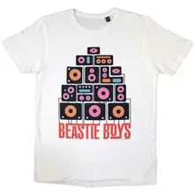 Beastie Boys, Tričko Tape, Unisex, Biela