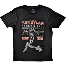 Bob Dylan, Tričko Carnegie Hall '63, Unisex, Čierna