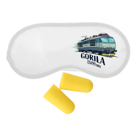 Spánková maska so štuplami Gorila