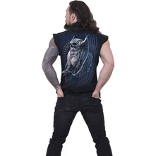 Unisex Worker Shirt: Odin's Warrior (Black) (Back Print) thumbnail